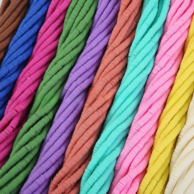 Size 6mm Solid Color Polymer Clay Beads Wholesale Loose Beads Jewelry DIY Making