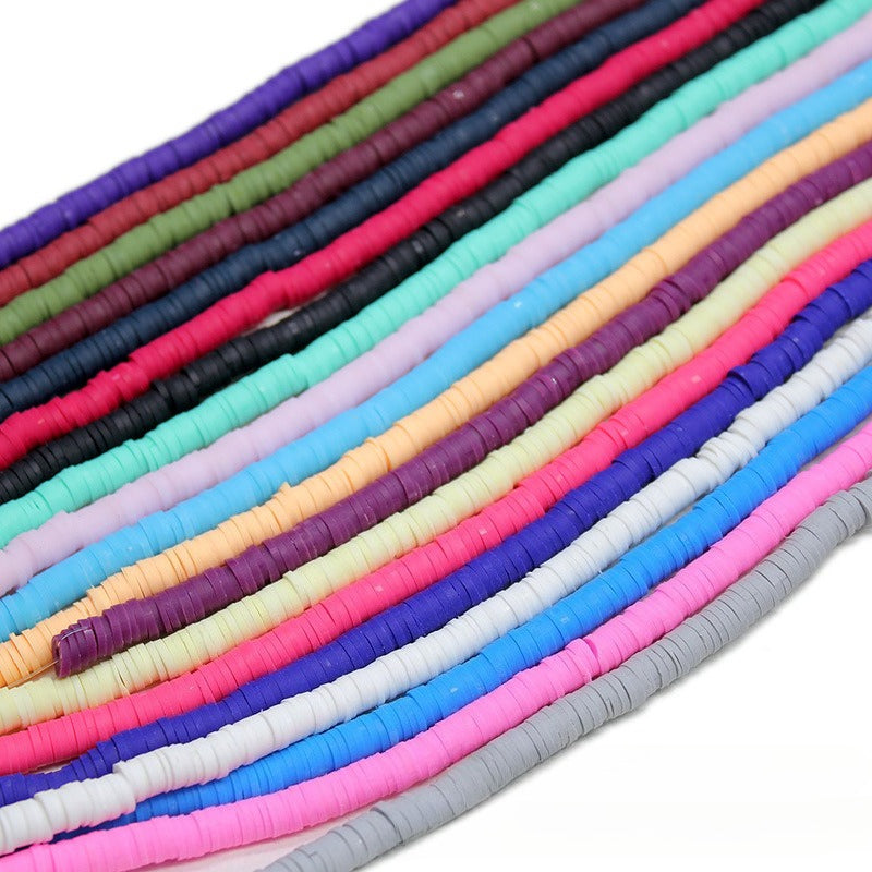 Size 6mm Solid Color Polymer Clay Beads Wholesale Loose Beads Jewelry DIY Making