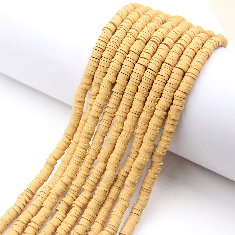 Size 6mm Solid Color Polymer Clay Beads Wholesale Loose Beads Jewelry DIY Making