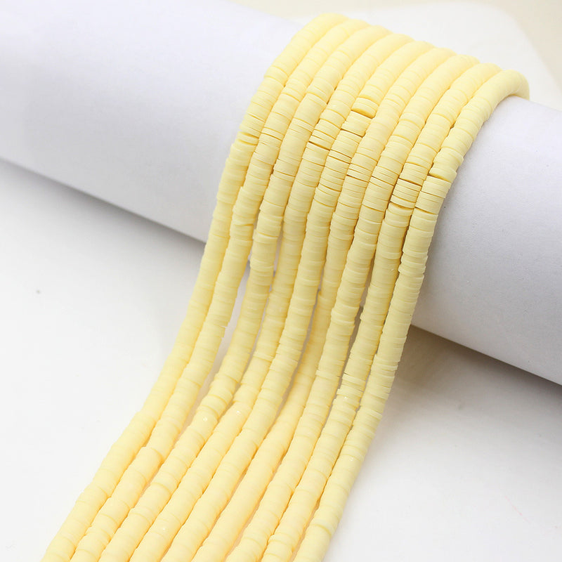 Size 6mm Solid Color Polymer Clay Beads Wholesale Loose Beads Jewelry DIY Making