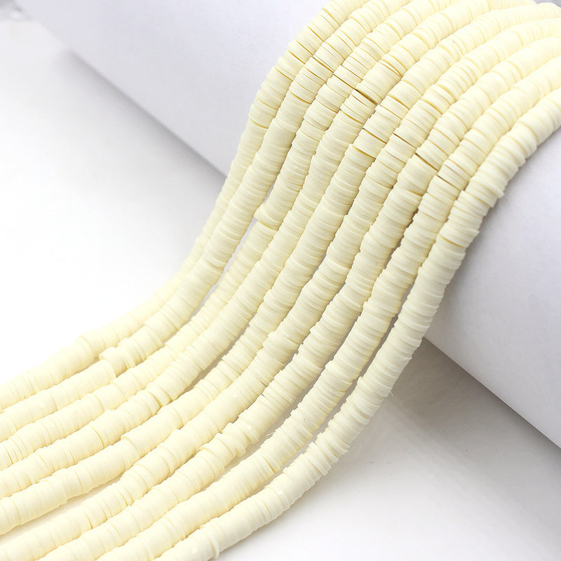 Size 6mm Solid Color Polymer Clay Beads Wholesale Loose Beads Jewelry DIY Making