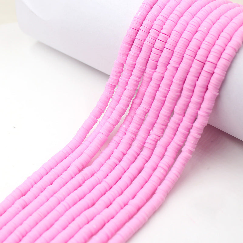 Size 6mm Solid Color Polymer Clay Beads Wholesale Loose Beads Jewelry DIY Making