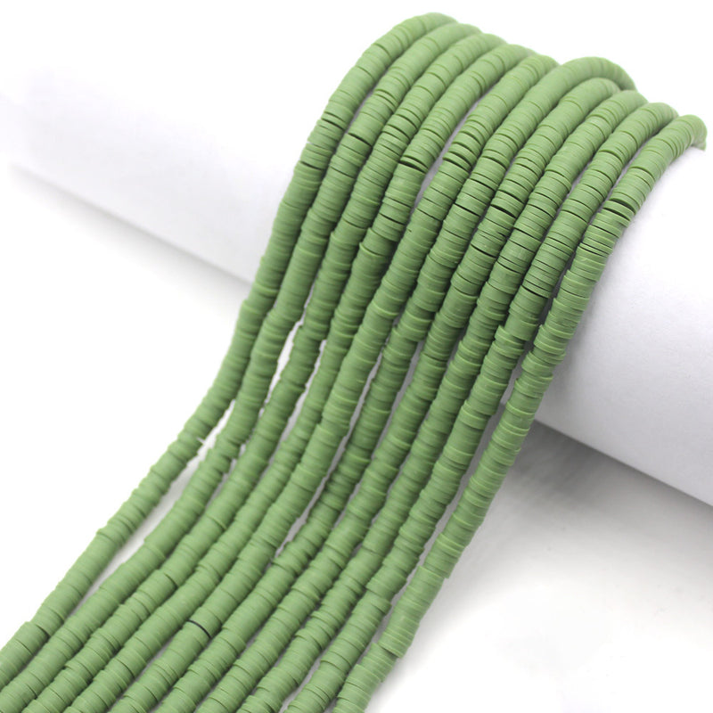 Size 6mm Solid Color Polymer Clay Beads Wholesale Loose Beads Jewelry DIY Making