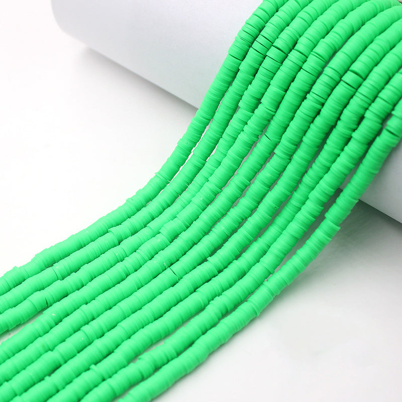 Size 6mm Solid Color Polymer Clay Beads Wholesale Loose Beads Jewelry DIY Making