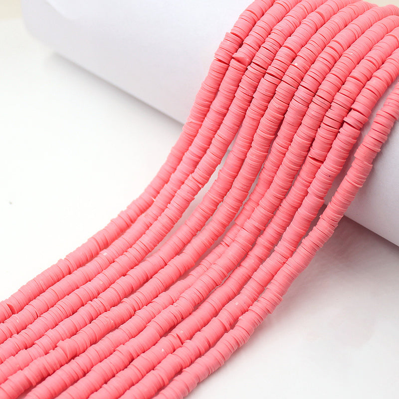 Size 6mm Solid Color Polymer Clay Beads Wholesale Loose Beads Jewelry DIY Making