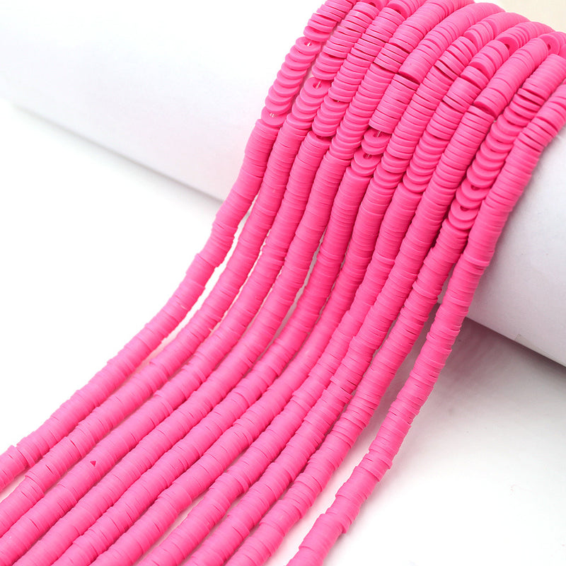 Size 6mm Solid Color Polymer Clay Beads Wholesale Loose Beads Jewelry DIY Making