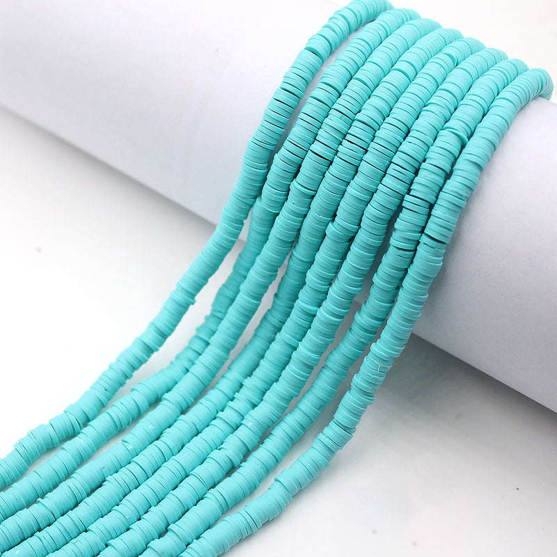 Size 6mm Solid Color Polymer Clay Beads Wholesale Loose Beads Jewelry DIY Making