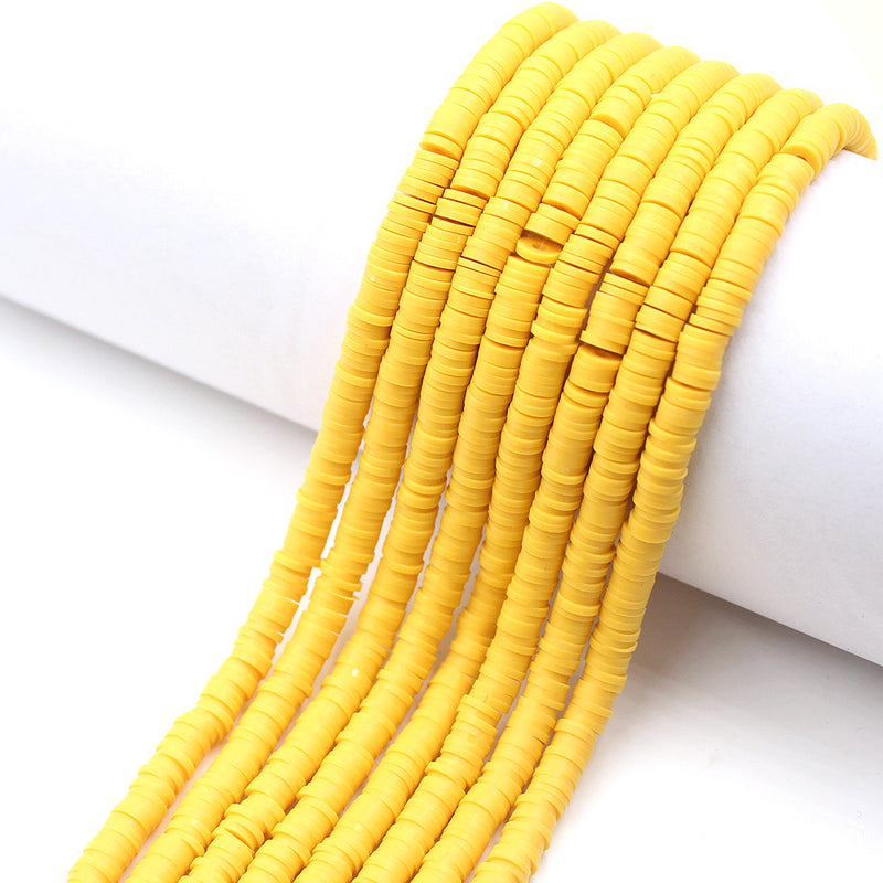 Size 6mm Solid Color Polymer Clay Beads Wholesale Loose Beads Jewelry DIY Making