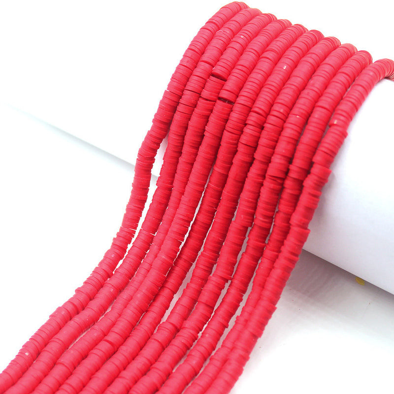 Size 6mm Solid Color Polymer Clay Beads Wholesale Loose Beads Jewelry DIY Making