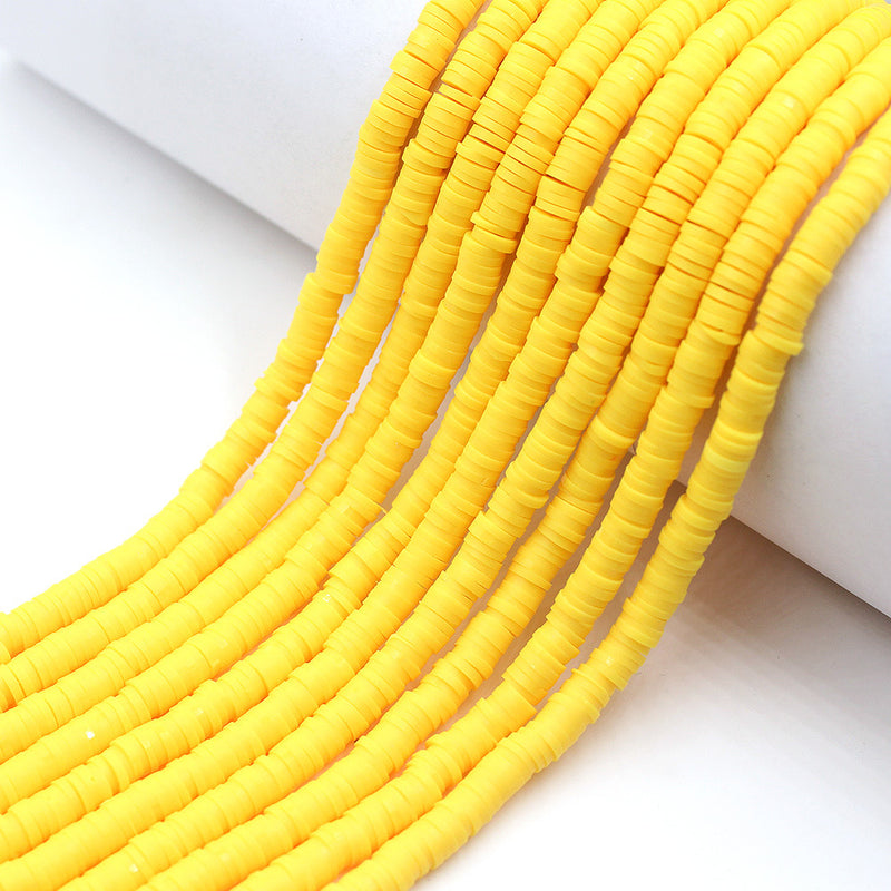 Size 6mm Solid Color Polymer Clay Beads Wholesale Loose Beads Jewelry DIY Making