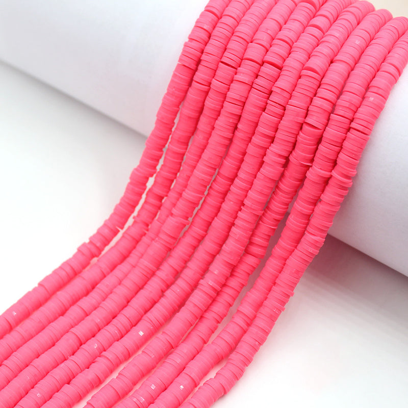 Size 6mm Solid Color Polymer Clay Beads Wholesale Loose Beads Jewelry DIY Making