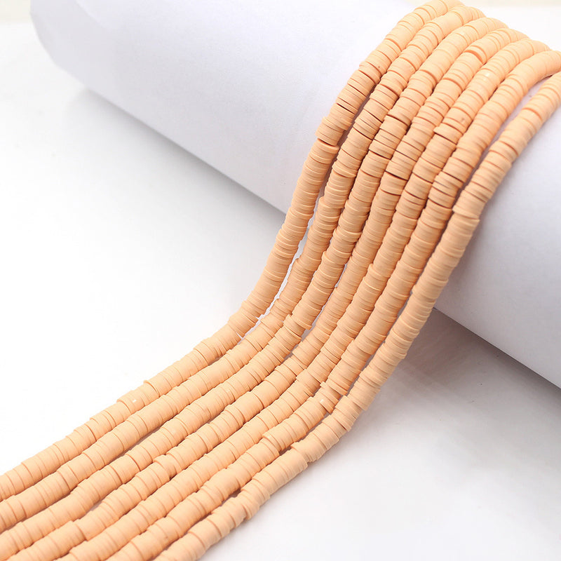 Size 6mm Solid Color Polymer Clay Beads Wholesale Loose Beads Jewelry DIY Making