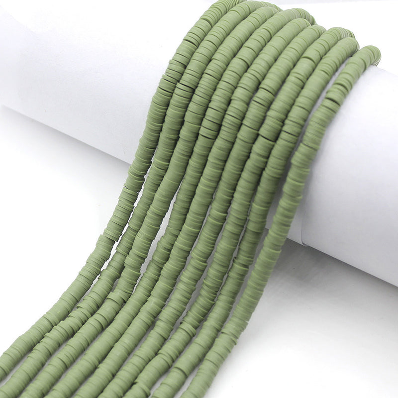 Size 6mm Solid Color Polymer Clay Beads Wholesale Loose Beads Jewelry DIY Making