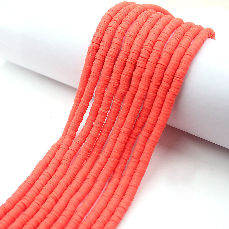 Size 6mm Solid Color Polymer Clay Beads Wholesale Loose Beads Jewelry DIY Making