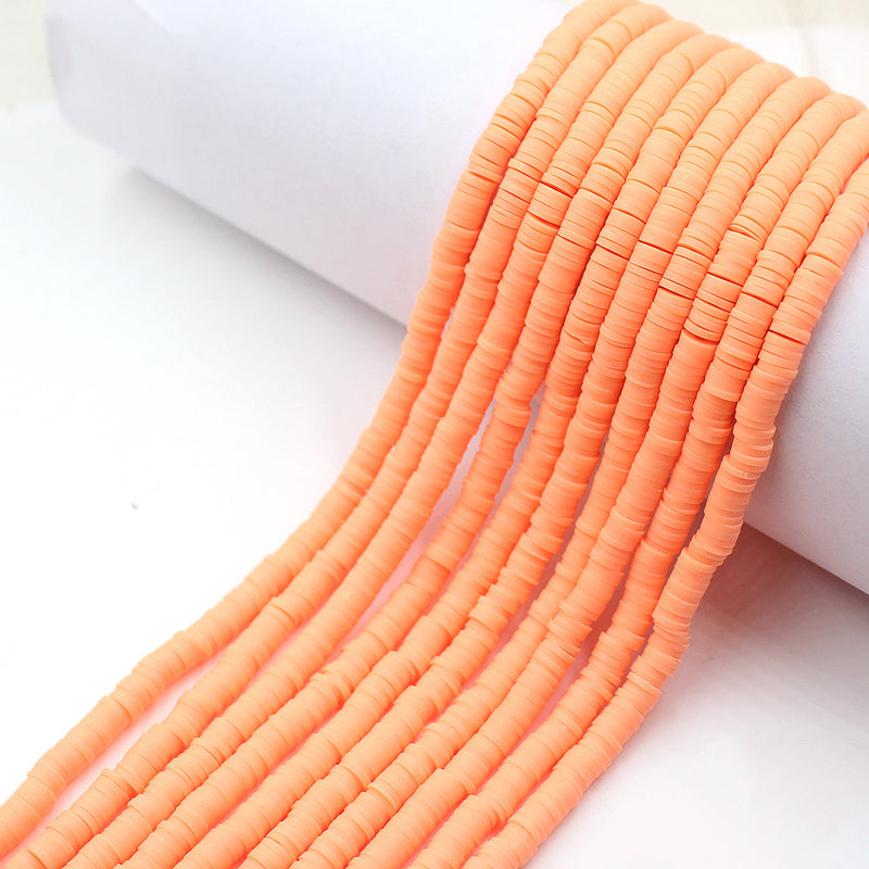 Size 6mm Solid Color Polymer Clay Beads Wholesale Loose Beads Jewelry DIY Making