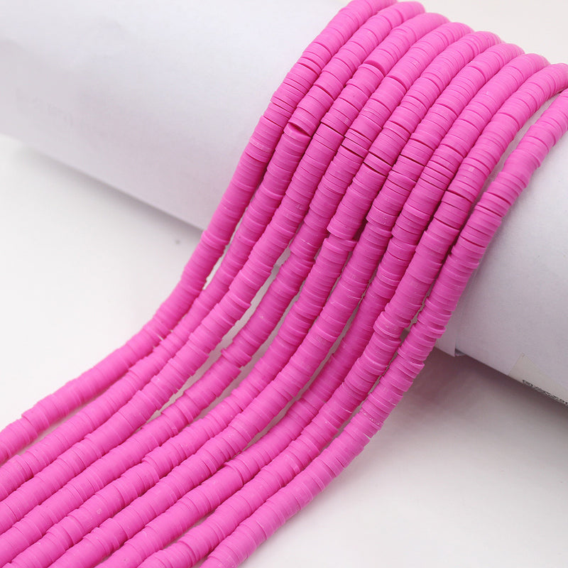 Size 6mm Solid Color Polymer Clay Beads Wholesale Loose Beads Jewelry DIY Making