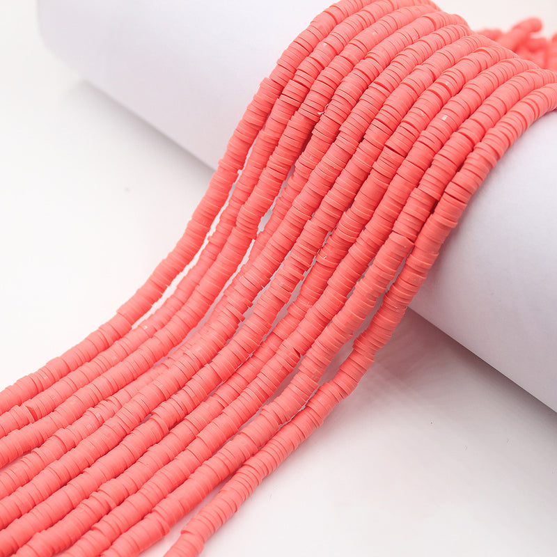 Size 6mm Solid Color Polymer Clay Beads Wholesale Loose Beads Jewelry DIY Making