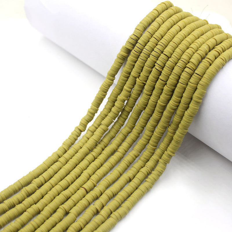 Size 6mm Solid Color Polymer Clay Beads Wholesale Loose Beads Jewelry DIY Making