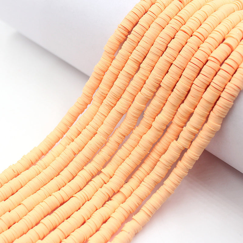 Size 6mm Solid Color Polymer Clay Beads Wholesale Loose Beads Jewelry DIY Making