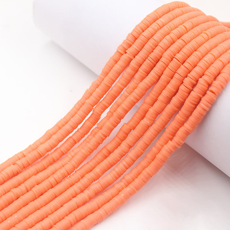 Size 6mm Solid Color Polymer Clay Beads Wholesale Loose Beads Jewelry DIY Making