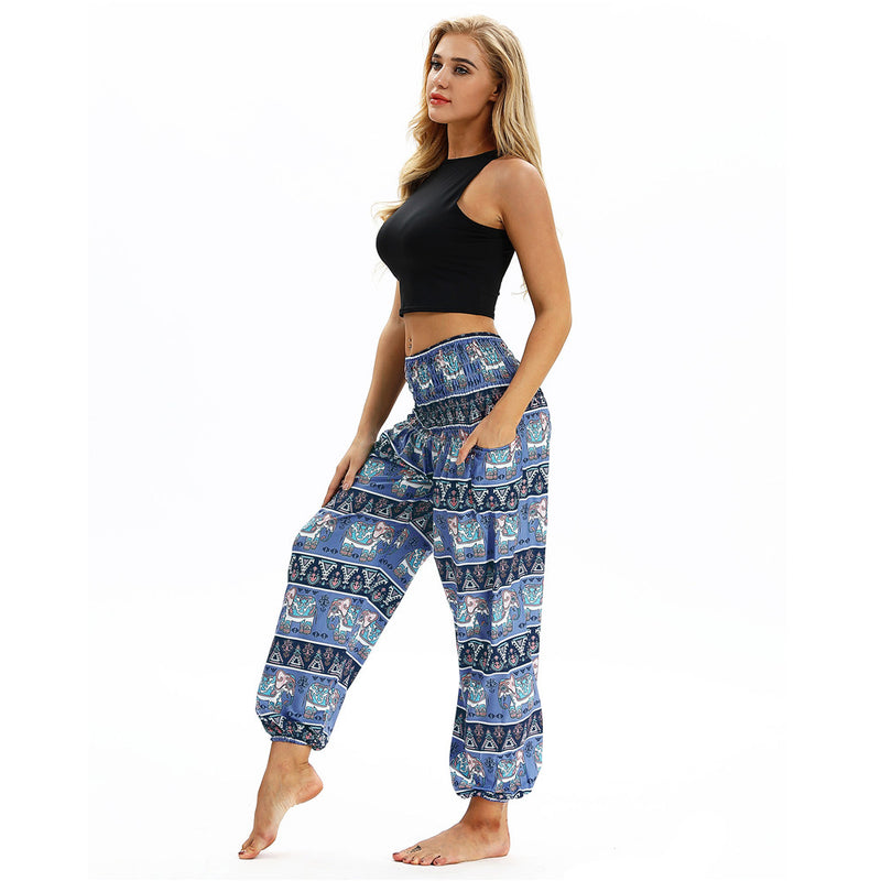 Women's straight Loose Harem Pant - Elephant bloomers