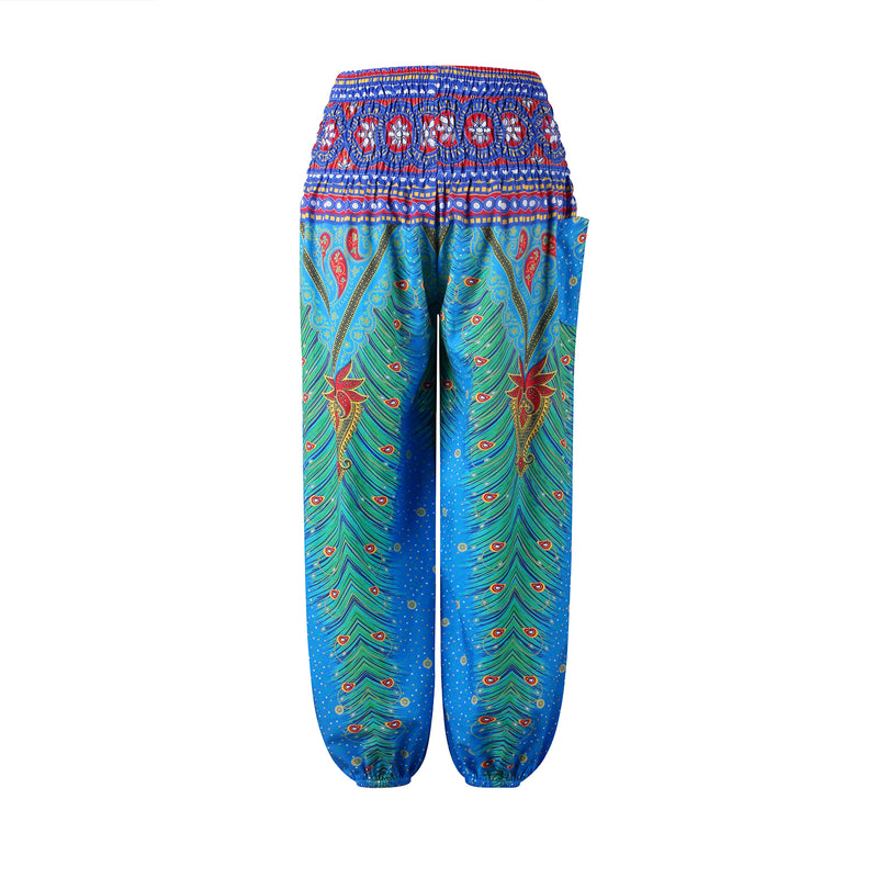 Kid Loose Harem Pant | Peacock feather Bloomers