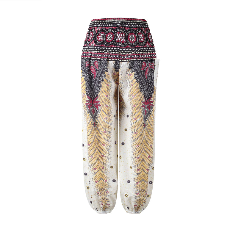 Kid Loose Harem Pant | Peacock feather Bloomers