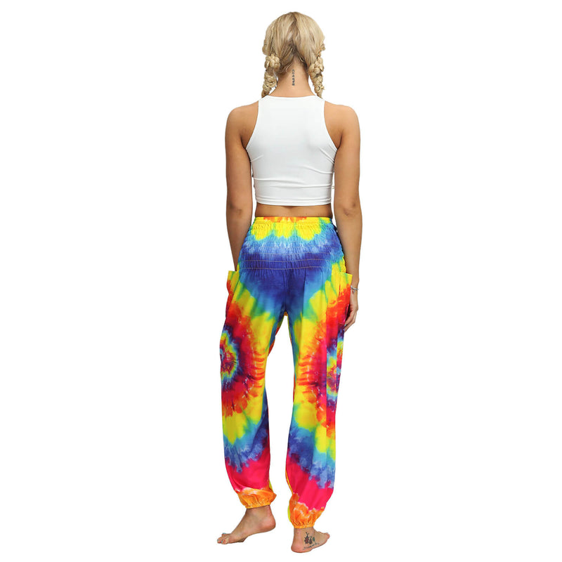 Women Straight Loose Harem Pant | Tye die | Smock Pant