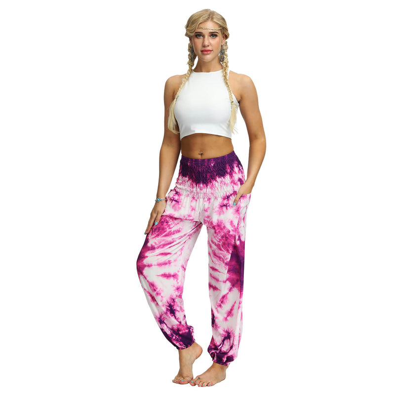 Women Straight Loose Harem Pant | Tye die | Smock Pant