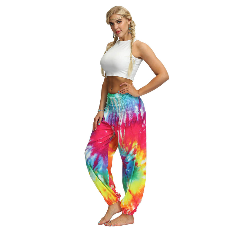 Women Straight Loose Harem Pant | Tye die | Smock Pant