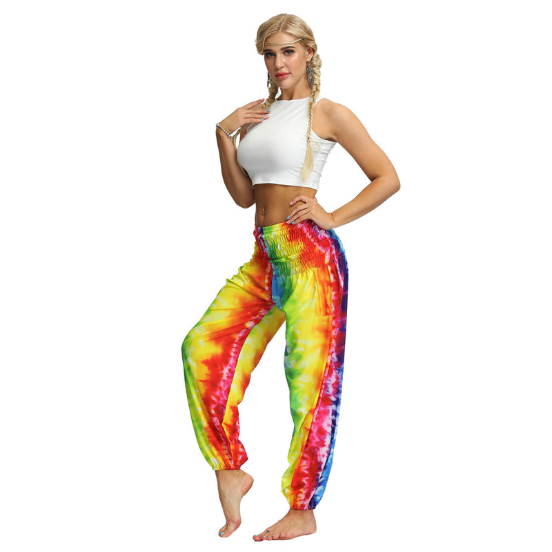 Women Straight Loose Harem Pant | Tye die | Smock Pant