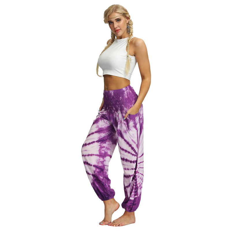 Women Straight Loose Harem Pant | Tye die | Smock Pant