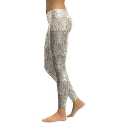 Women's Yoga Leggings - Floral Elk