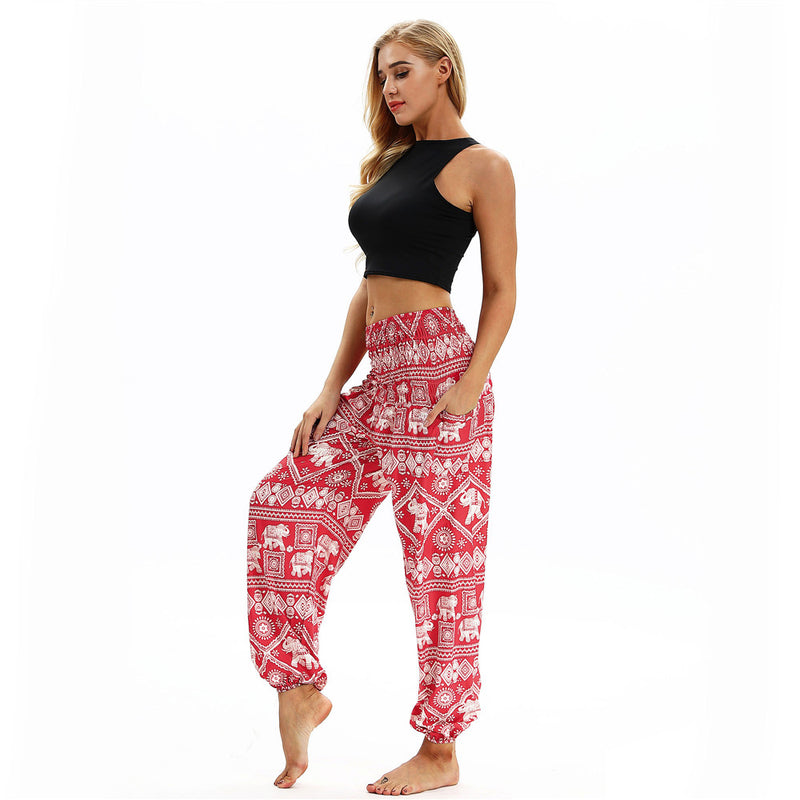 Women's straight Loose Harem Pant - Elephant bloomers