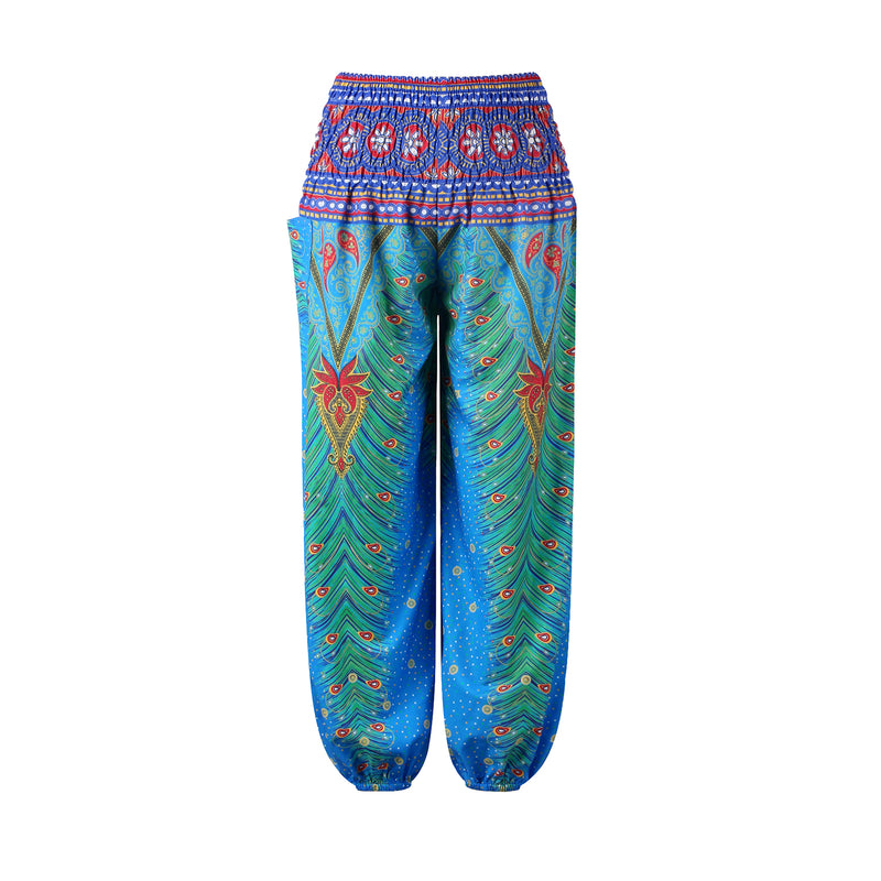 Kid Loose Harem Pant | Peacock feather Bloomers