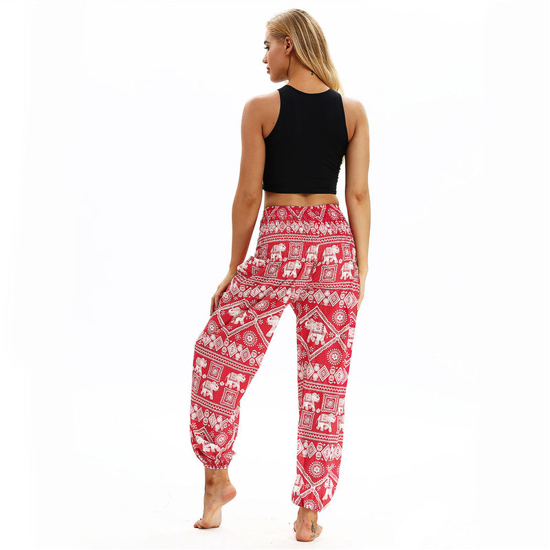 Women's straight Loose Harem Pant - Elephant bloomers