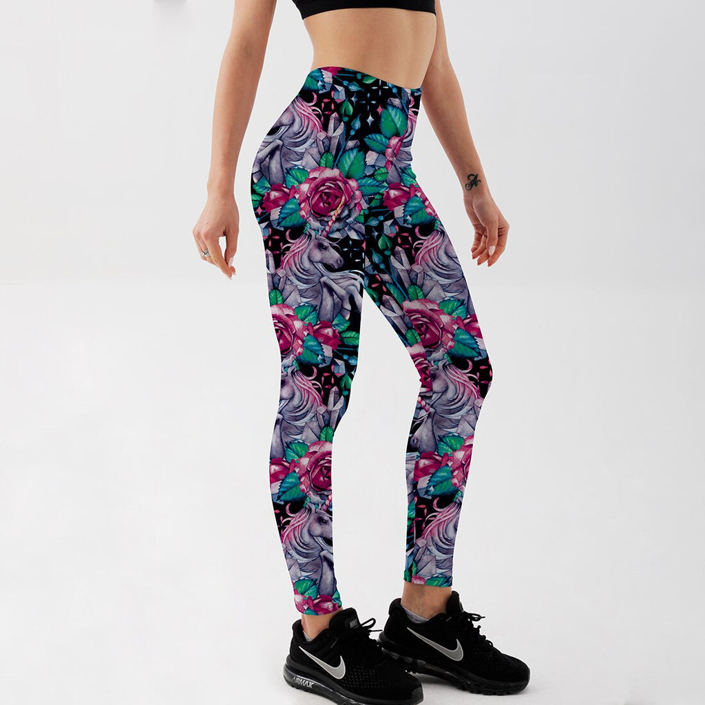 Women's Leggings Pink Camo LEGGINGS – YOGAHAREM