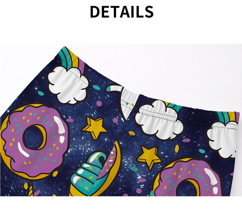 Women's Leggings Cute Donuts Unicorns Printed Plus Size