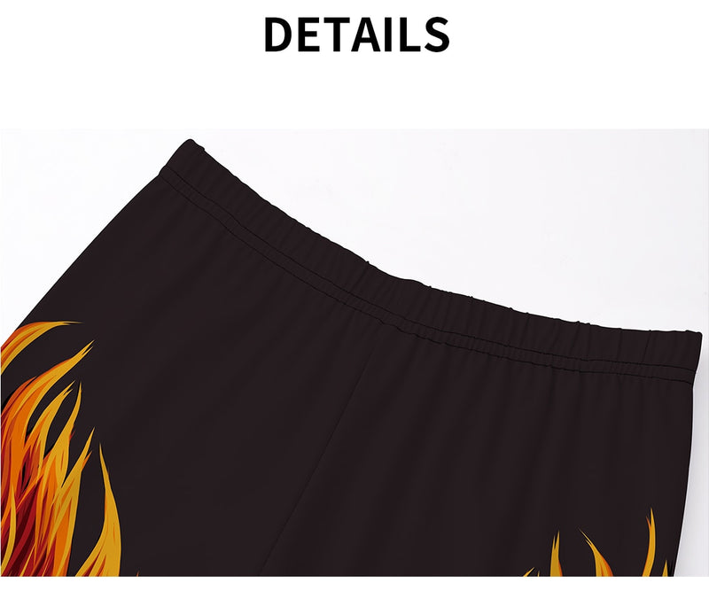 YogaHarem Women's Leggings Fire Phoenix Fitness Workout